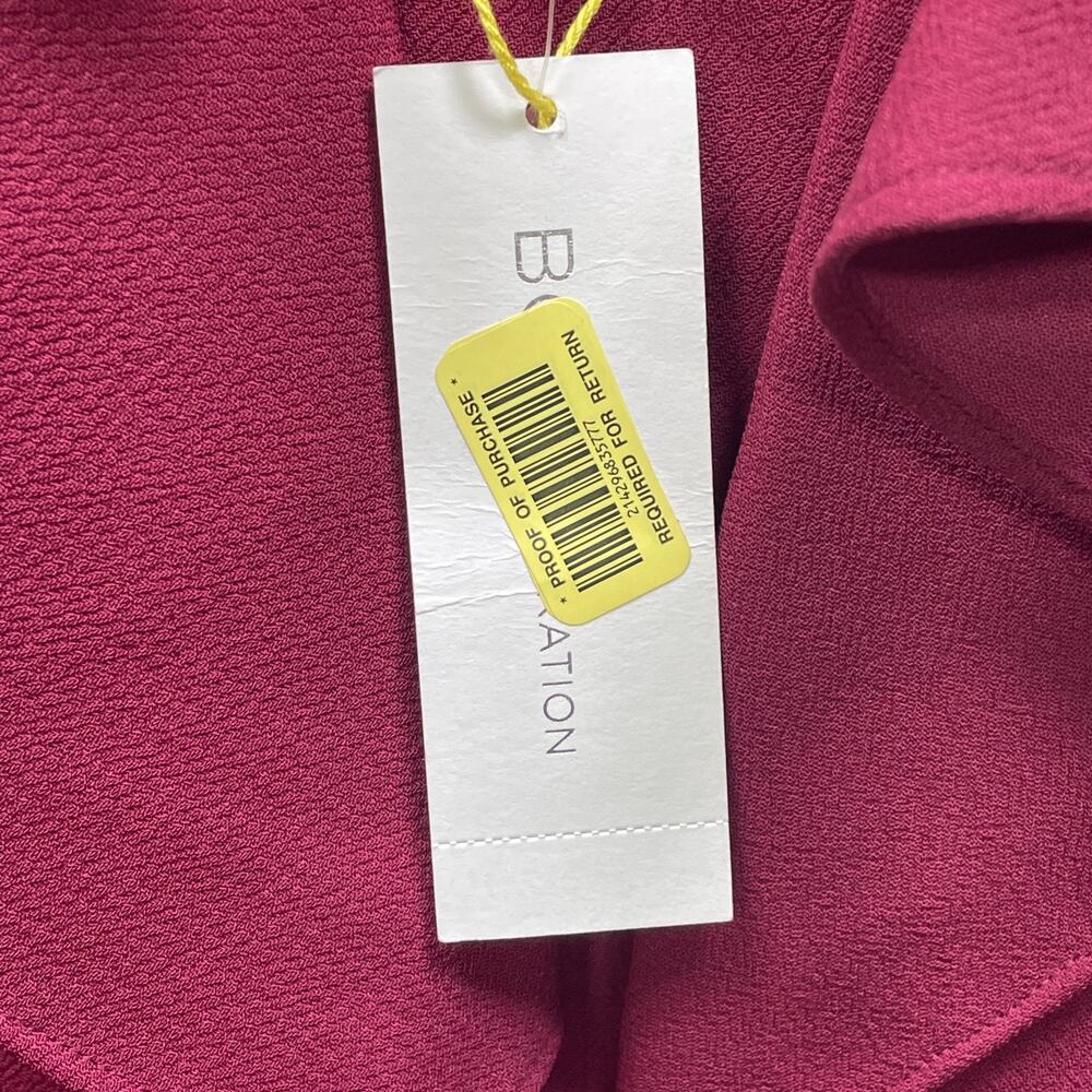 NWT BCBGeneration Womens 2 Purpleberry Flutter Slv Mini Cocktail Dress Flounce - Picture 7 of 12